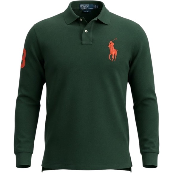 Polo by Ralph Lauren Other - Polo Ralph Lauren Rugby Shirt Mens XL Green Excellent Big Pony Long Sleeve